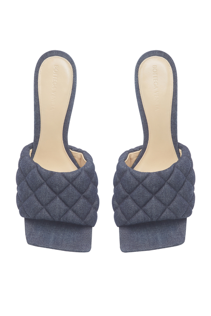 Padded Quilted Mules